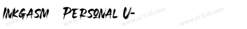 Inkgasm   Personal U字体转换
